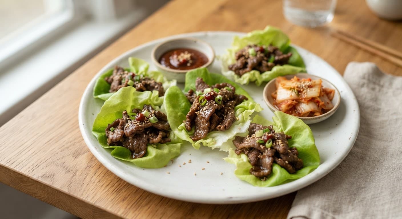 Beef Bulgogi Lettuce Wraps